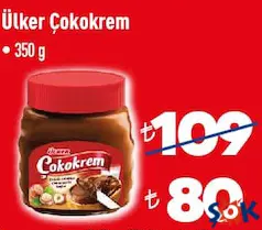 ÜLKER ÇOKOKREM 350 G fiyat ve kampanya bilgisi